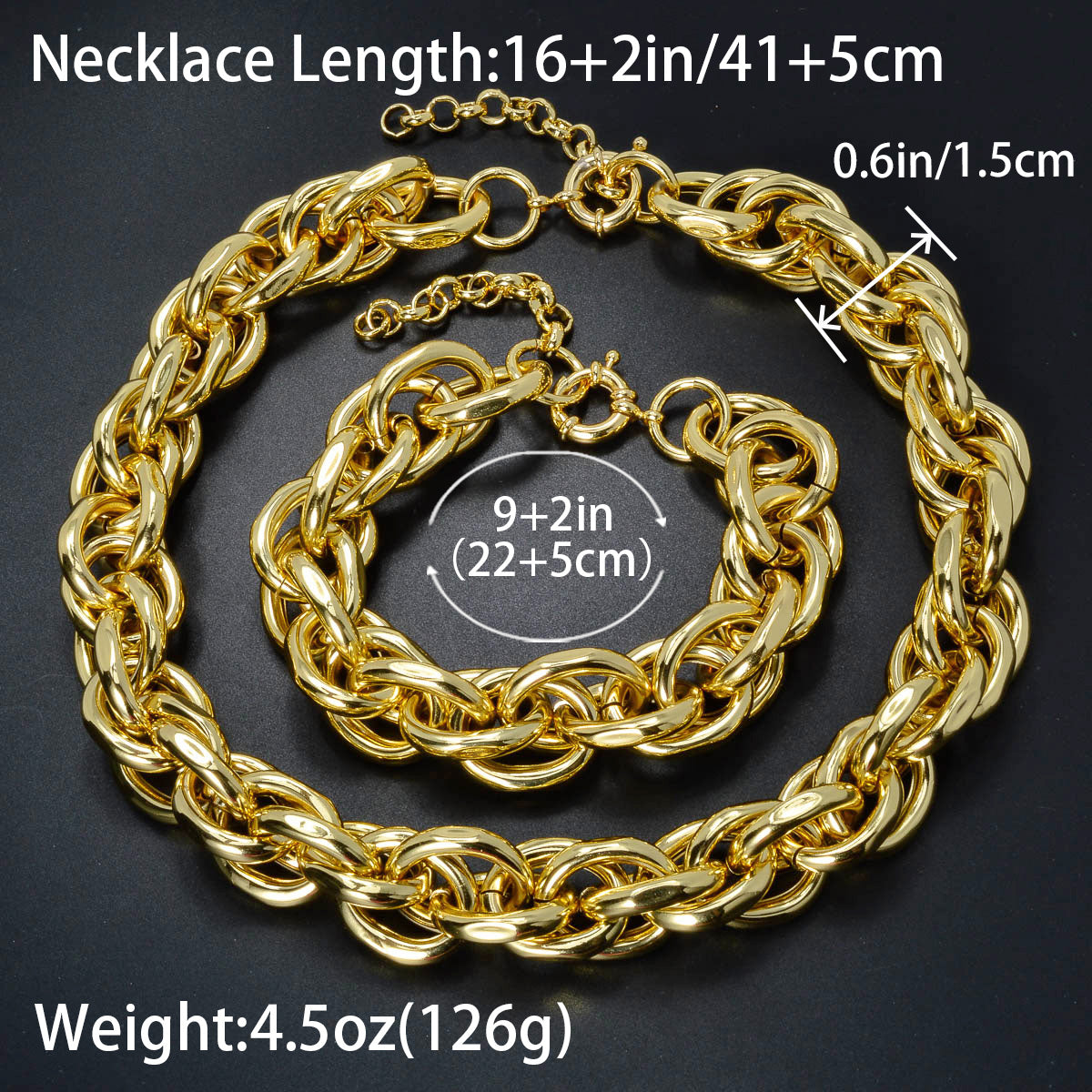 Custom Luxury Jewellery 18k Gold Plated Bridal Wedding Necklace Bracelet Jewelry Sets Women
