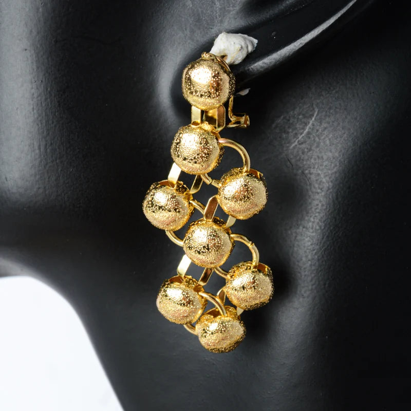 Nigerian high quality copper Women wedding party designer jewelry famous brands set