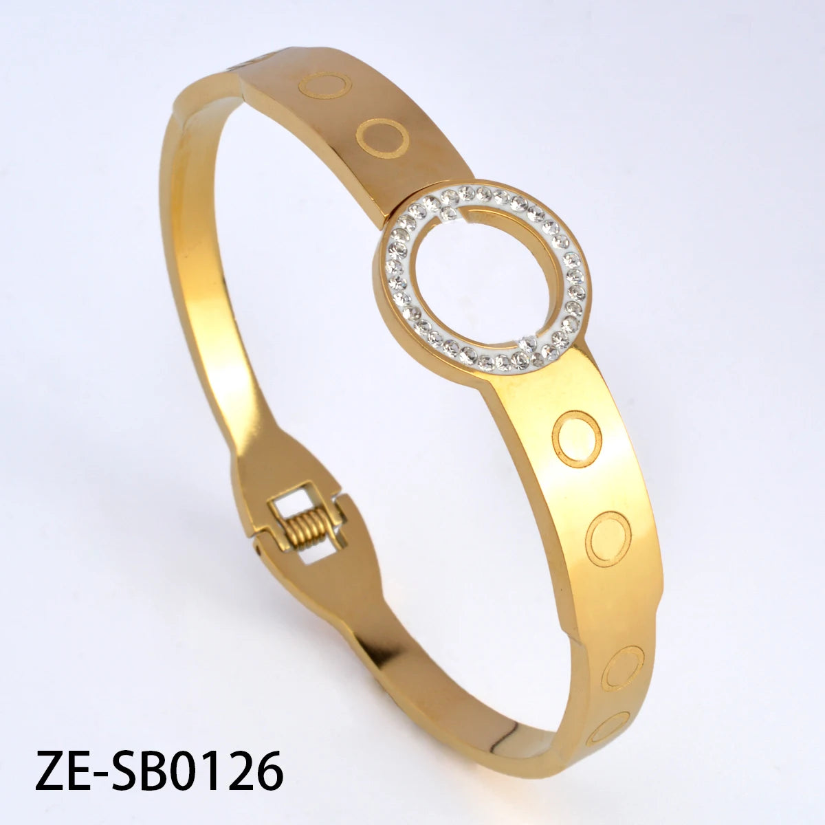 Wholesale Fashion Four Leaf Clover Butterfly Tree Of Life Stainless steel 18k Gold Plated Bracelet Femme