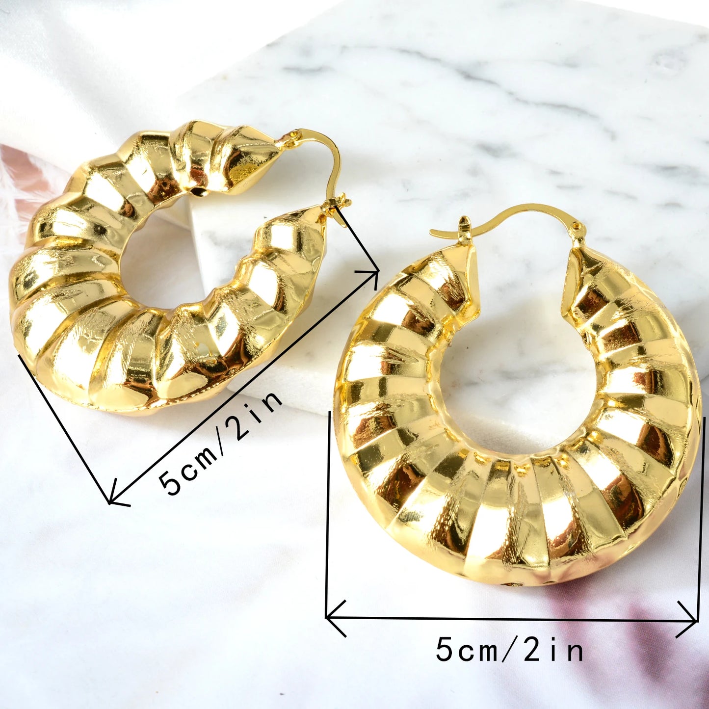 Fashion Classic Jewelry for African Earrings Fashion party earrings for romantic hip-hop trends gold plated hoops