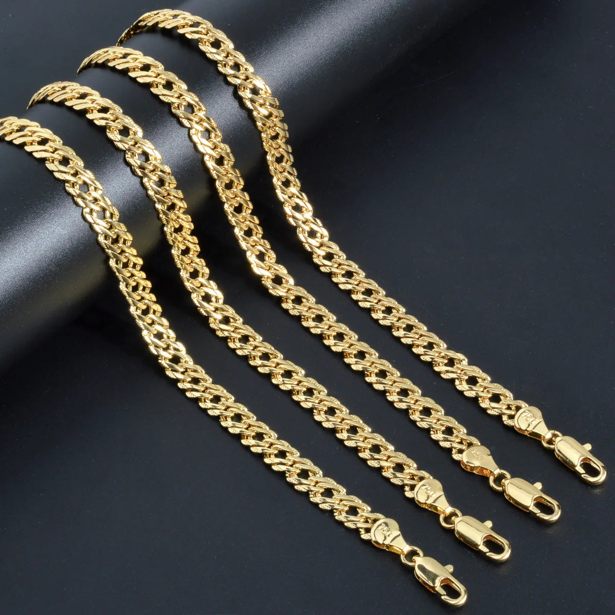 Zeadear jewelry Italy 750 18k gold plated chain necklace wholesale jewelry making