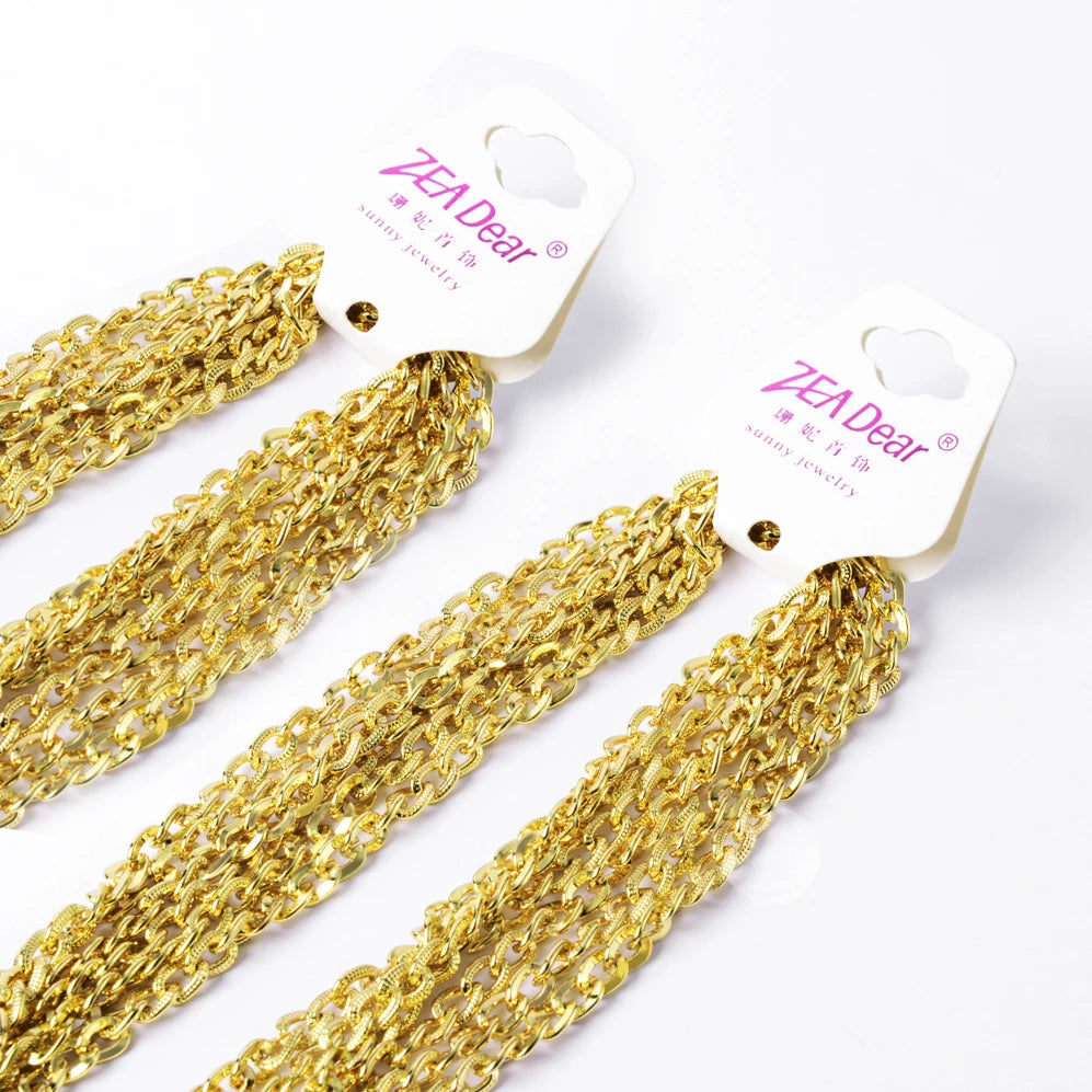 ZEADear Jewelry Fashion Necklace Link Chain Gold Plated One Half Dozen Hot Sale Women High Quality Anniversary Daily Wear Gift