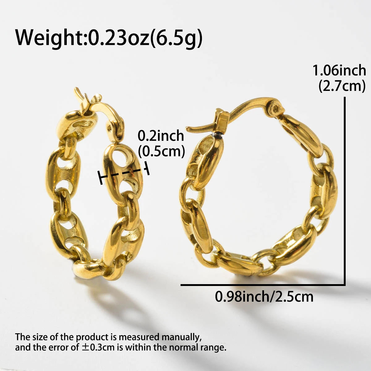 Stainless Steel hoop Earrings Women Cool fashion Jewelry Accessories Perfect Gift for Friends Earrings Wholesale