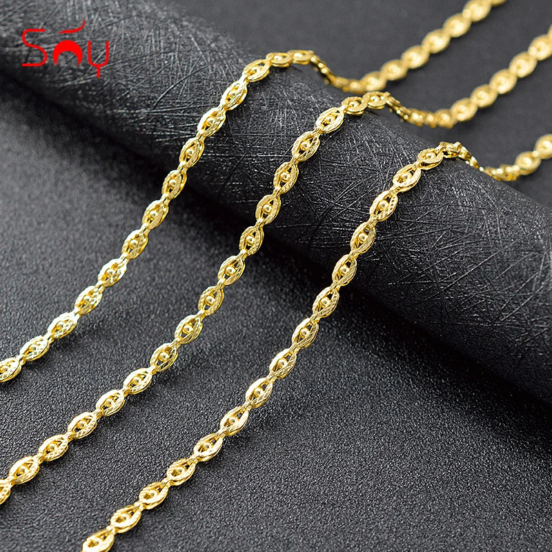 ZEADear Jewelry New In 18K Gold Colour Link Chain Necklace Women Men Eyes Shape Neck Chain For Party Wedding Jewelry Wholesale