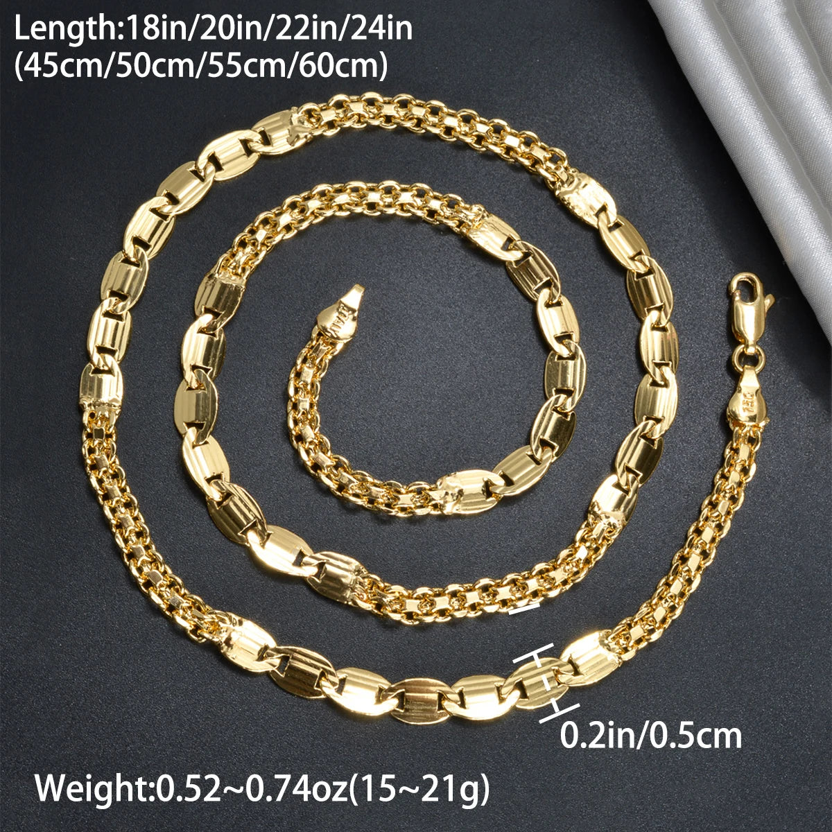 ZEADear Jewelry Hip Hop Chain Necklace for Men Women Basic Punk Copper Long Lock Choker Chain Necklaces Party Jewelry Gifts