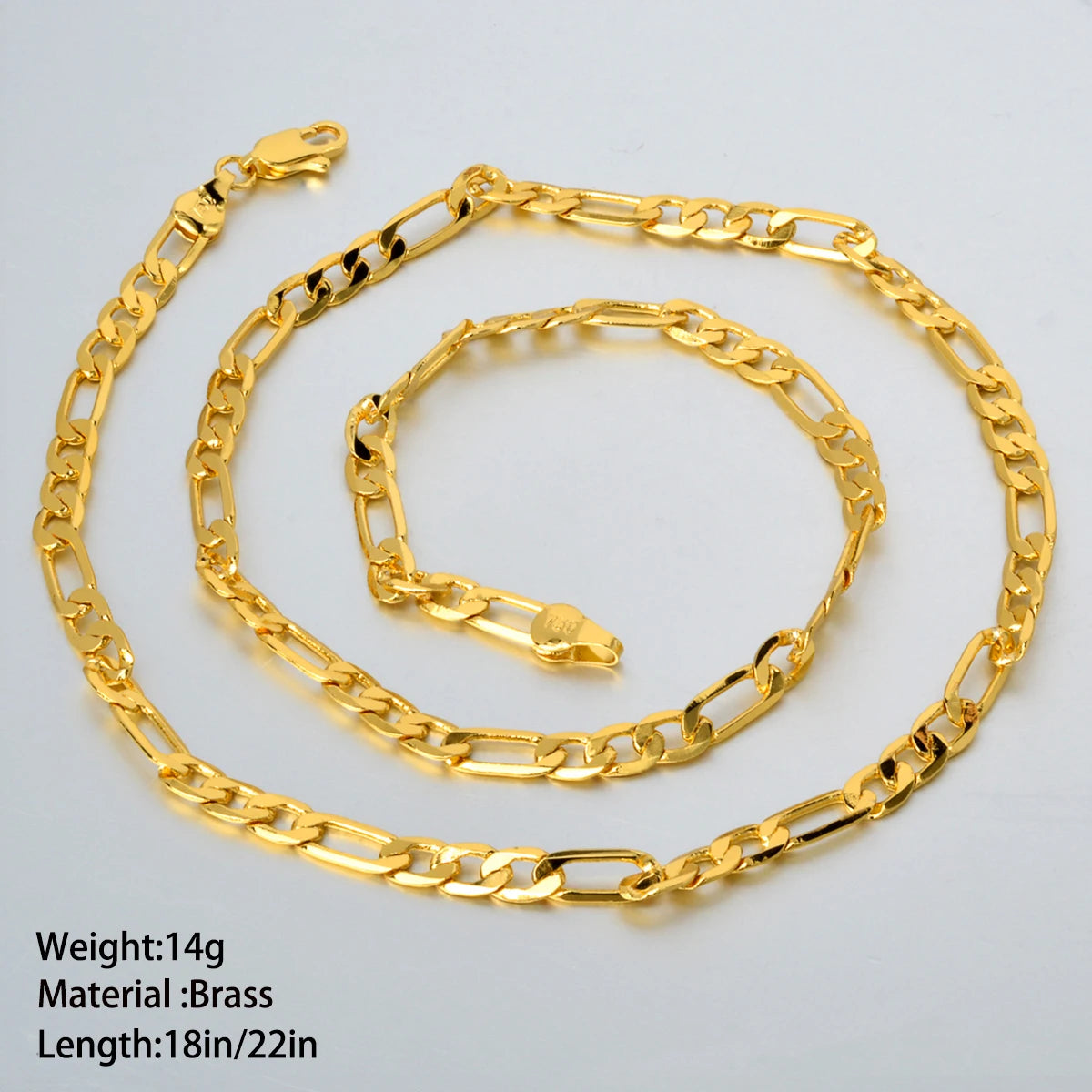ZEADear Jewelry Cuban Link Chain Necklace Men Women Gold Color Basic Casual Chain Necklace Accessories Minimalist Jewellery Gift