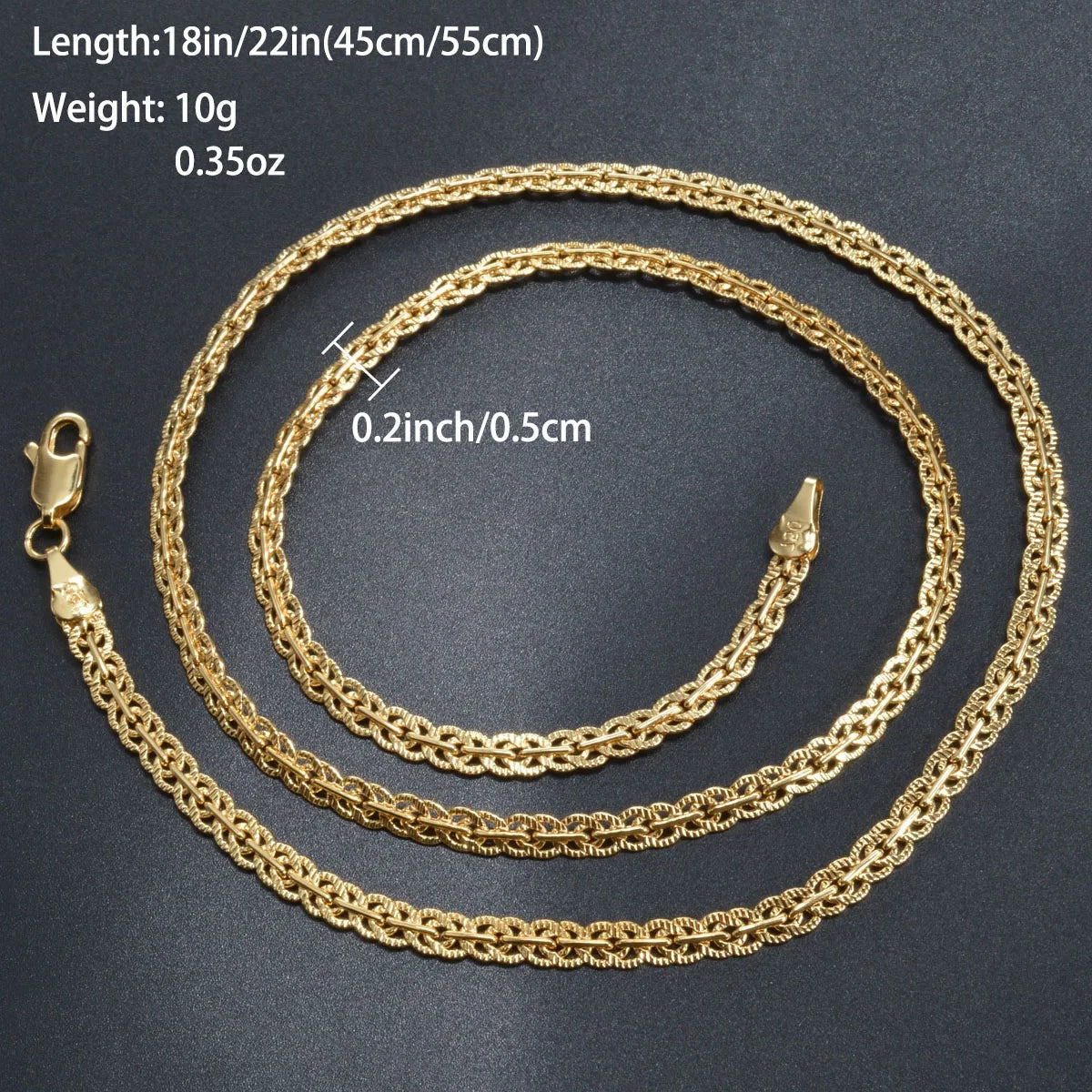 ZEADear Jewelry Long Link Chain Necklace Men Women Gold Color Basic Punk Chain Necklace Accessories Metal Colla Jewellery Gift