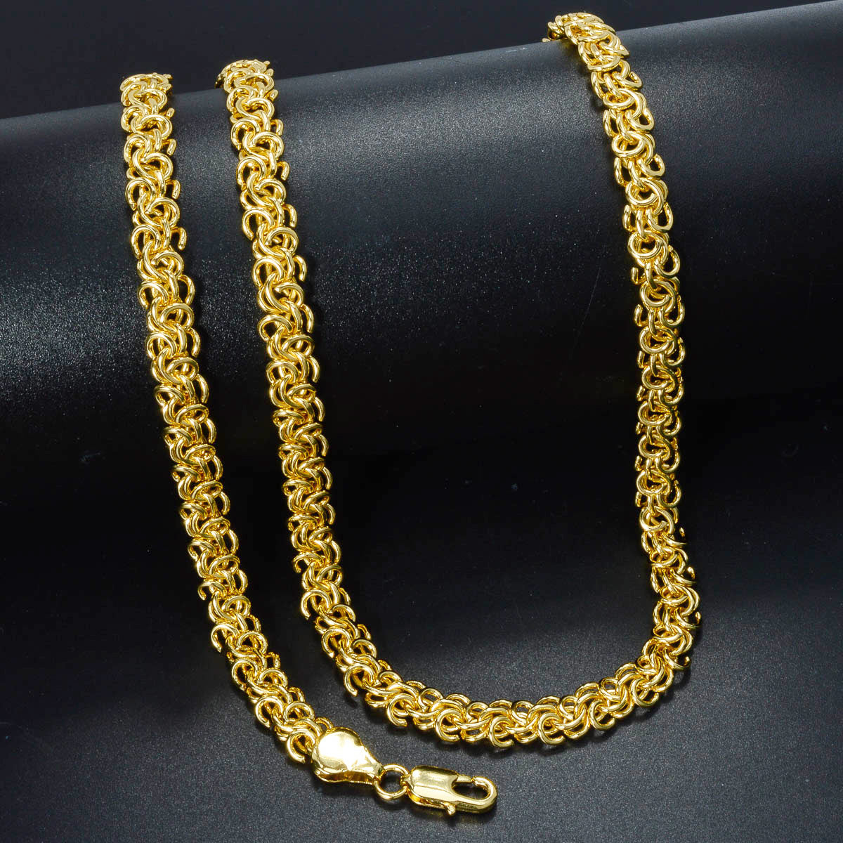 Custom Luxury Jewellery 14k Gold Plated Copper Chain Necklace Bracelet Jewelry Sets Women