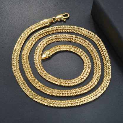 Italian 750 14k gold plated Chain Necklace