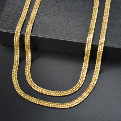 Italian 750 14k gold plated Chain Necklace