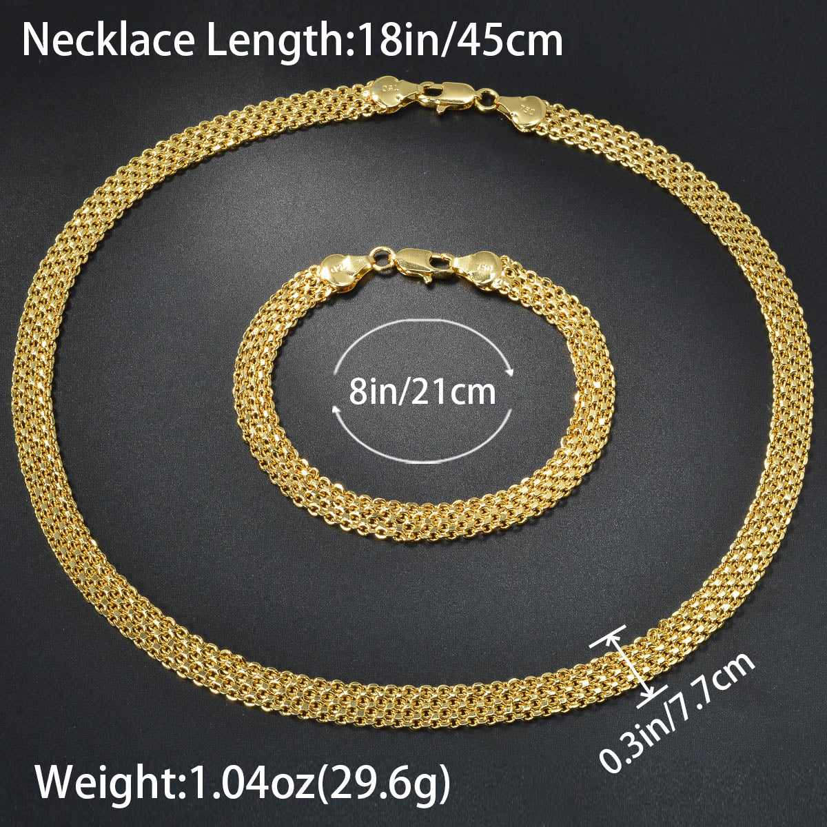 Custom Dubai Luxury Jewellery 18k Gold Plated Zircon Necklace Bracelet Jewelry Sets Women