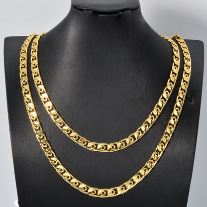 luxury jewelry Italian 750 14k gold plated Chain Necklace