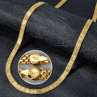 Italian 750 14k gold plated Chain Necklace