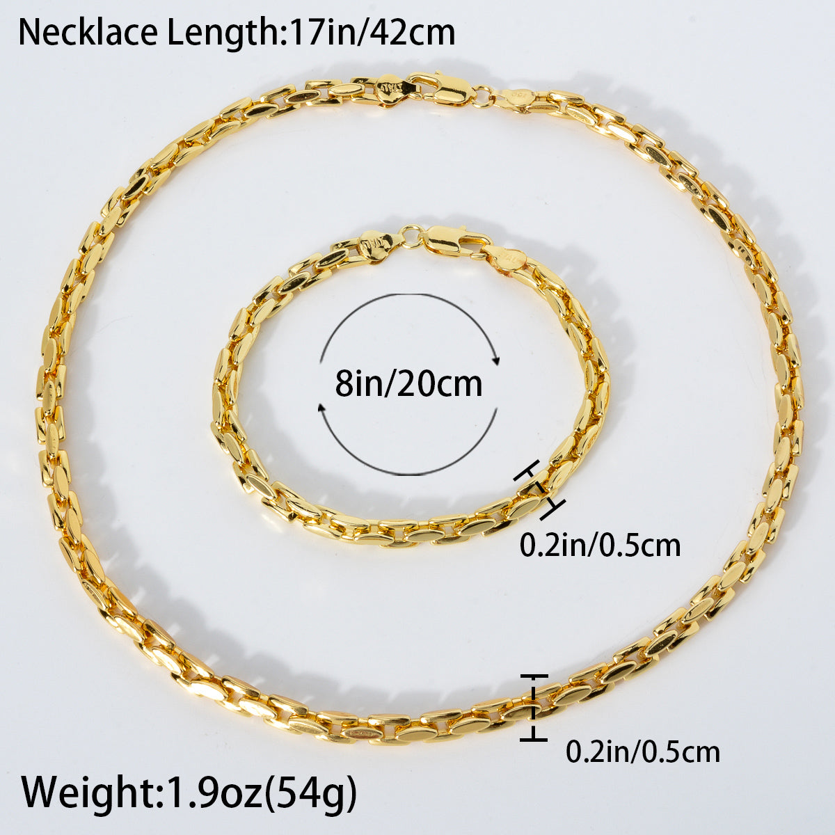 Custom Luxury Jewellery 18k Gold Plated Bridal Wedding Chain Necklace Bracelet Jewelry Sets Women