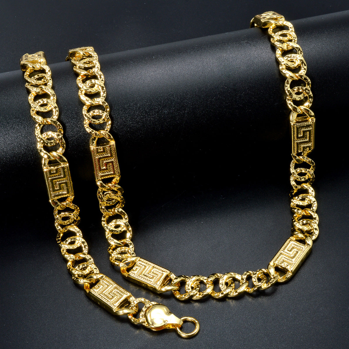 Custom Luxury Jewellery 18k Gold Plated Necklace Bracelet jewelry set for women