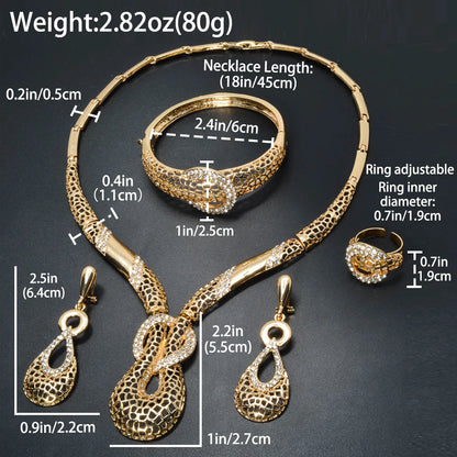 Zeadear jewelry brand brass 14k gold plated bracelet ring necklace earring jewellery in dubai