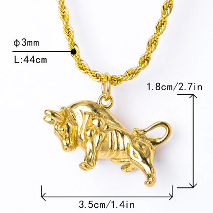 ZEADear Jewelry Fashion Necklace/Collar Cattle Pendant Copper Hollow Animal Cute Style For Women Man High Quality Classic Gift
