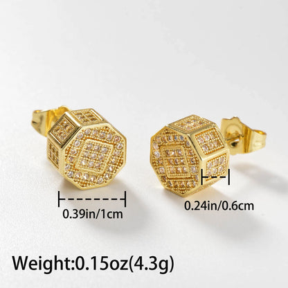 Fashion Cubic Zirconia Stud Earrings For Women For Wedding Engagement Anniversary Party Jewelry Valentine's Day Gift