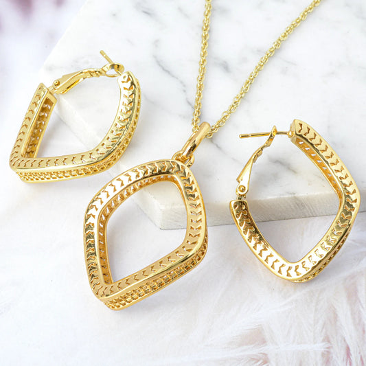Dubai Popular jewelry high quality copper Women wedding party bride gold jewelry set