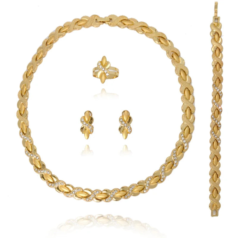 Habesha nigerian wedding coral beads jewelry sets african gold designs