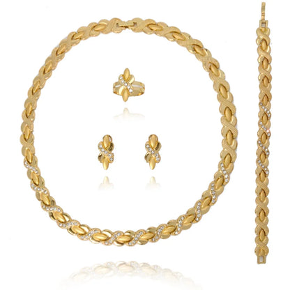 Habesha nigerian wedding coral beads jewelry sets african gold designs