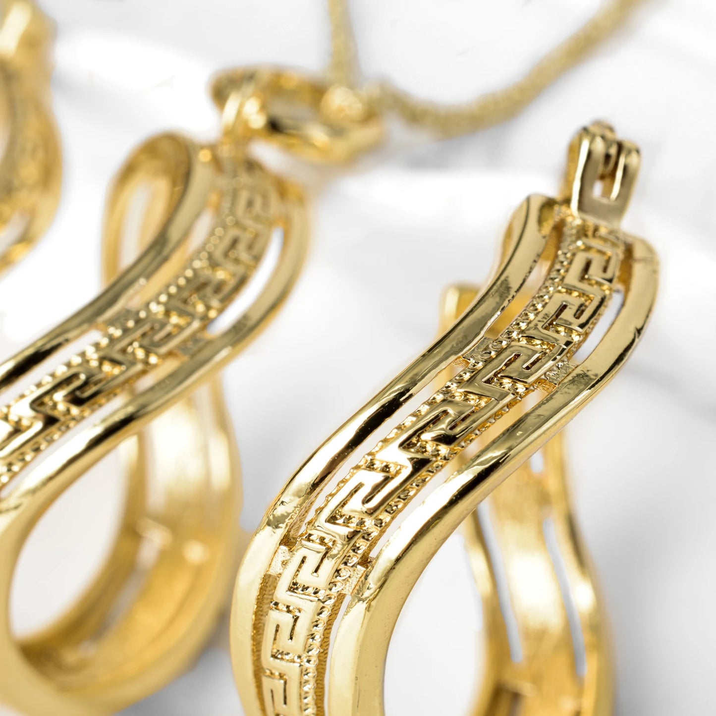 Nigerian high quality copper Women wedding party bride gold jewelry set