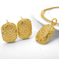 High Quality Luxury brazilian gold plated dubai jewelry sets gold plated necklace