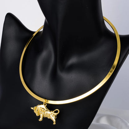 ZEADear Jewelry Fashion Necklace/Collar Cattle Pendant Copper Hollow Animal Cute Style For Women Man High Quality Classic Gift