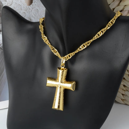 ZEADear Jewelry Fashion Necklace Pendant New Brush Copper Latin Cross For Man 60CM Chain High Quality Daily Wear Gift Party