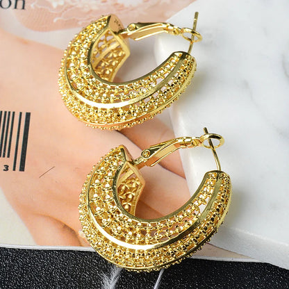 ZeaDear Jewelry High Quality Big Copper Hoop Earrings Fashion Statement Wedding Party Jewellery Anniversary Gift Wholesale