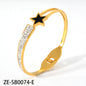 Wholesale Custom 18k Gold Plated Stainless Steel Bijoux Acier Inoxydable bracelets for woman