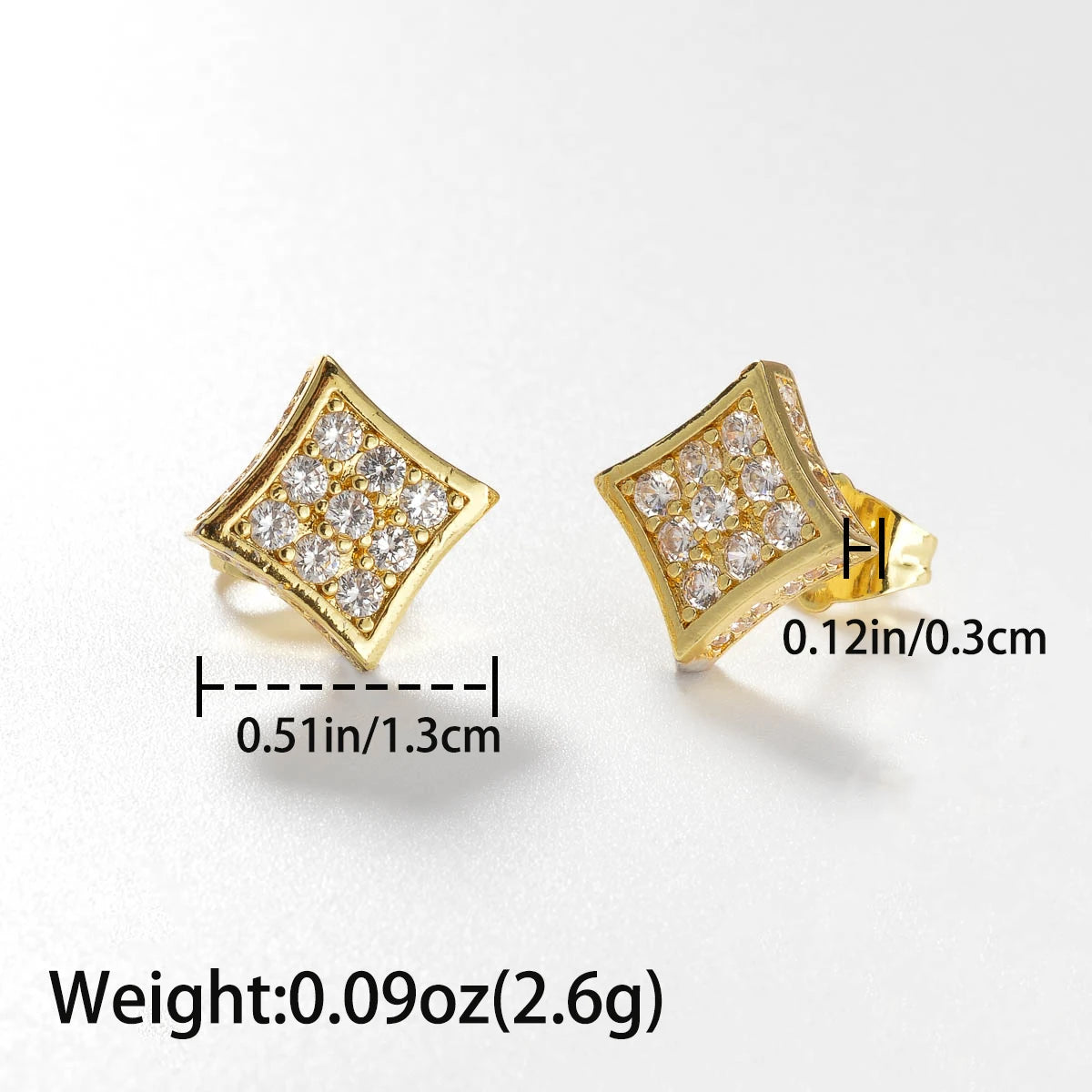 Fashion Cubic Zirconia Stud Earrings For Women For Wedding Engagement Anniversary Party Jewelry Valentine's Day Gift