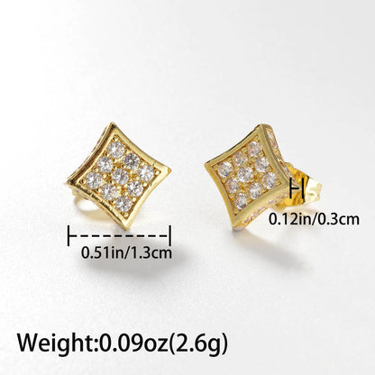 Fashion Cubic Zirconia Stud Earrings For Women For Wedding Engagement Anniversary Party Jewelry Valentine's Day Gift