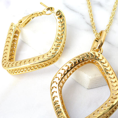 Dubai Popular jewelry high quality copper Women wedding party bride gold jewelry set