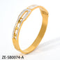 Wholesale Custom 18k Gold Plated Stainless Steel Bijoux Acier Inoxydable bracelets for woman