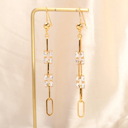 Punk Jewelry Gold Color Brass Chunky big Hoop Earrings For Women fashion earrings trend 2022