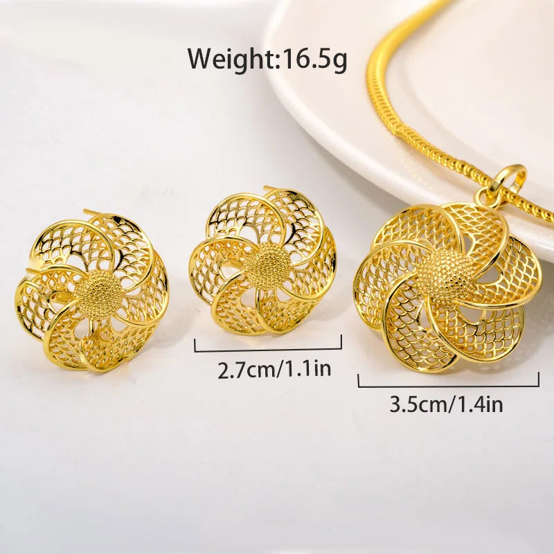 New arrival jewelry sets for woman luxury bridal necklace jewelry set