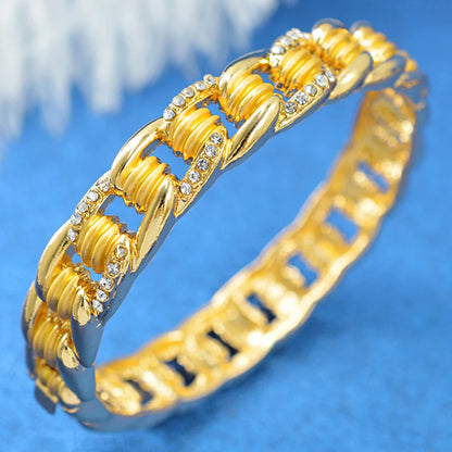 Women Wedding Party Accessories for Women Colours Italian Gold Plated Jewelry Sets Italian High Quality Copper Opp Bag Flower