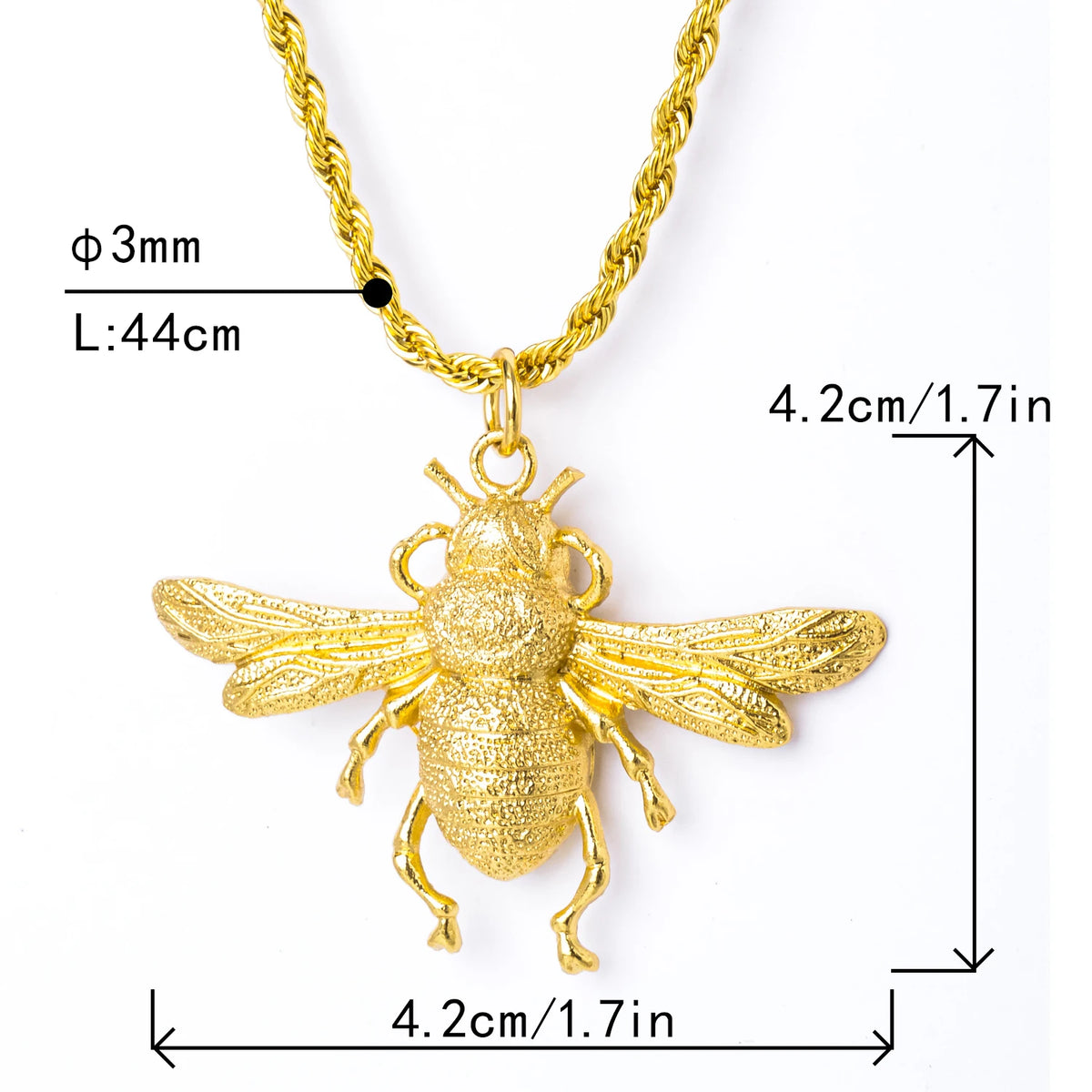 ZEADear Jewelry Fashion Necklace/Collar Bee Pendant Copper Hollow Animal Cute Style For Women Man High Quality Classic Gift