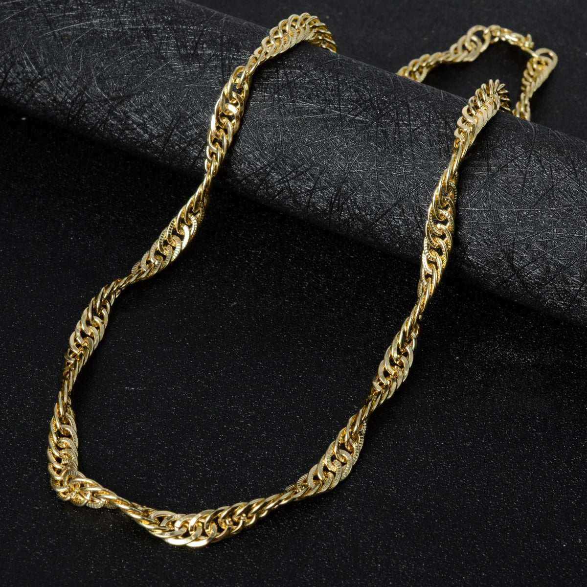 ZEADear Jewelry Fashion New 45cm Necklace Chains Gold Plated High Quality For Women Man Classic Trendy For Daily Wear Gift