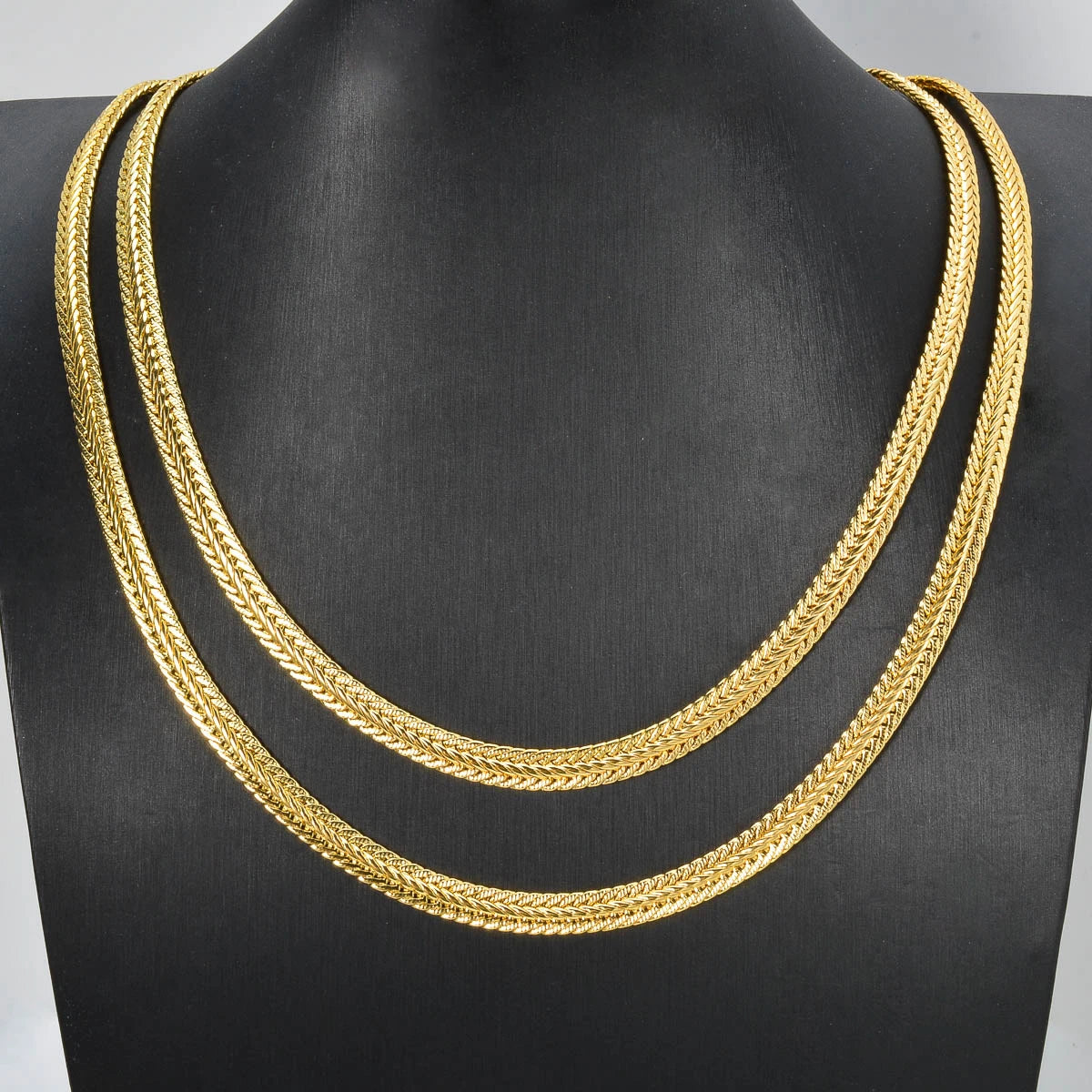 Fashion Copper Italy 750 18k gold plated Link Chain Necklace For Women