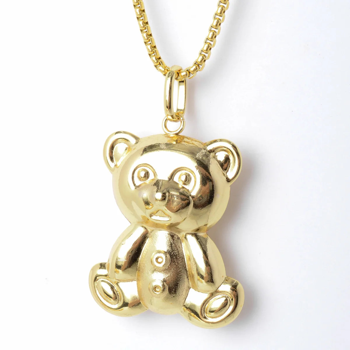 ZEADear Jewelry Korean 18k Gold Color Copper Teddy Bear Pendant Necklace Dubai Statement Necklace for Women Party Friend Gift