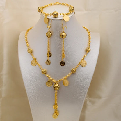 Women Brazilian Gold Wholesale Designer Weeding Bridal Virgin Mary Valentines Day Wedding Jewellery Jewelry Sets