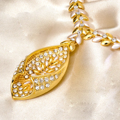 Gift Set For Saudi Dubai Long Big African Pure Gold Bridal Nigeria 18K Gold-Plated One Gram Jewellery Jewelry Set