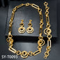 Custom Wholesale Jewellery Fashion Dubai Gold Plated Luxury Bridal Wedding Earring Bracelet Necklace Jewelry Sets Women