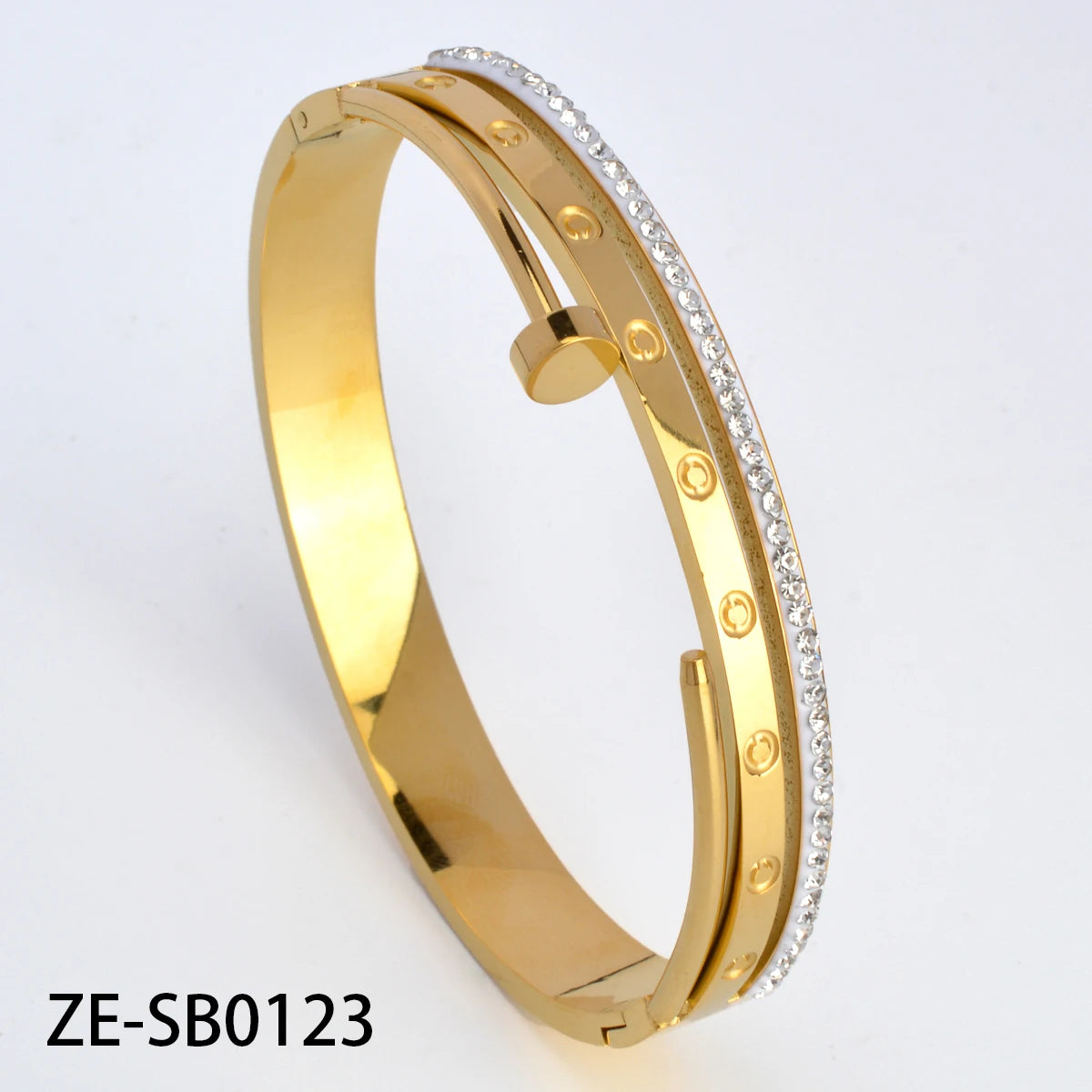 Wholesale Fashion Four Leaf Clover Butterfly Tree Of Life Stainless steel 18k Gold Plated Bracelet Femme