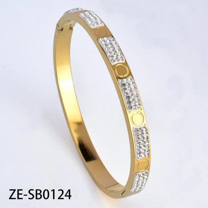 Wholesale Fashion Four Leaf Clover Butterfly Tree Of Life Stainless steel 18k Gold Plated Bracelet Femme