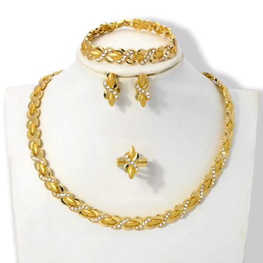 Habesha nigerian wedding coral beads jewelry sets african gold designs