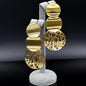 Gold custom jewelry smile paper gift design hot earring