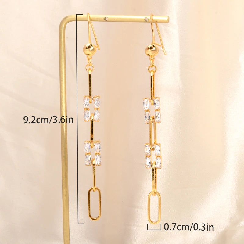 Punk Jewelry Gold Color Brass Chunky big Hoop Earrings For Women fashion earrings trend 2022